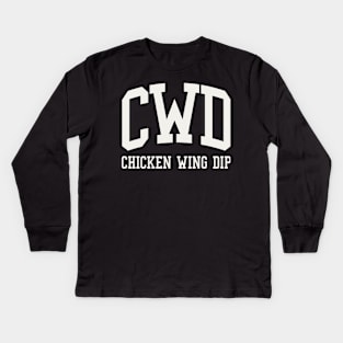 Buffalo Chicken Wing Dip CWD Tailgate Food Kids Long Sleeve T-Shirt